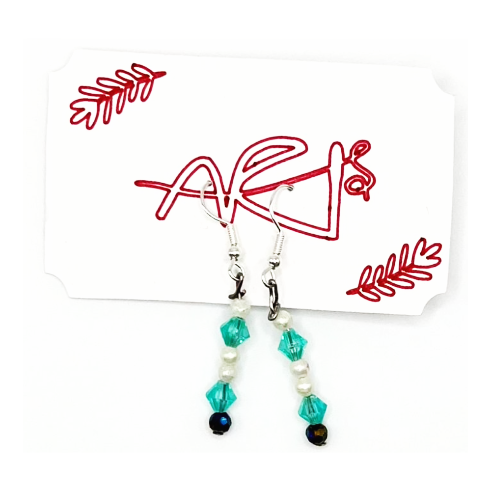 Green and Blue Earrings