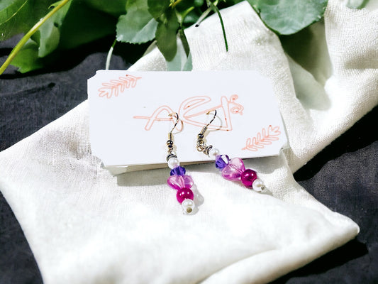Pink Heart Earrings