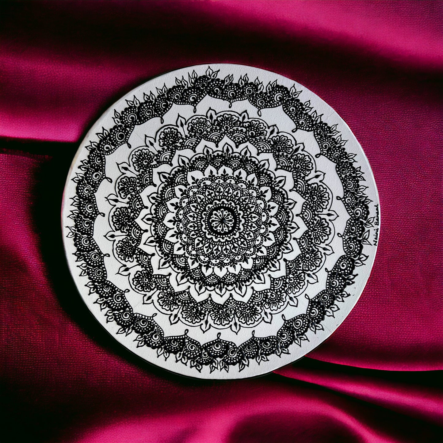 Radial Henna Design | 3D Mandala Art | Perfect Gift For Housewarmings | Interior Wall Decor