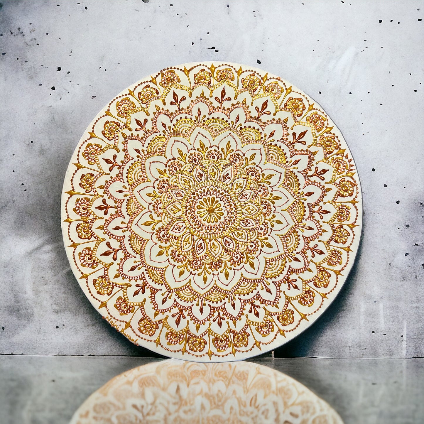 Radial Henna Design | 3D Mandala Art | Perfect Gift For Housewarmings | Interior Wall Decor