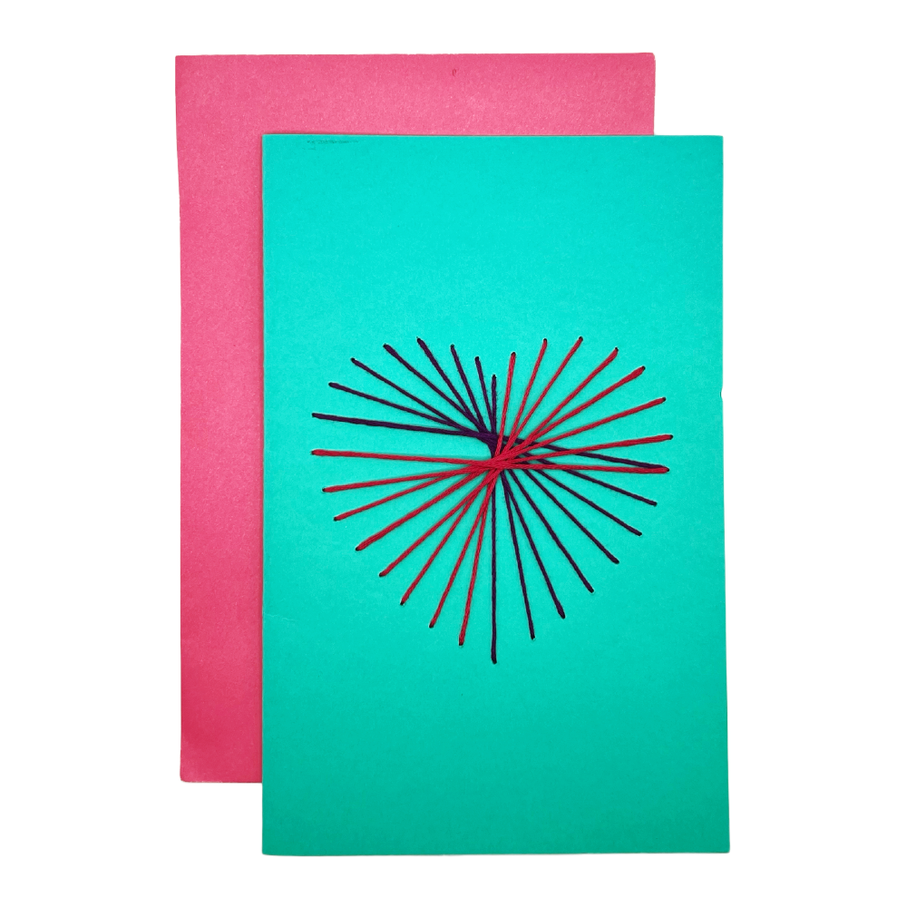 Hand Stitched Heart | Greeting Cards
