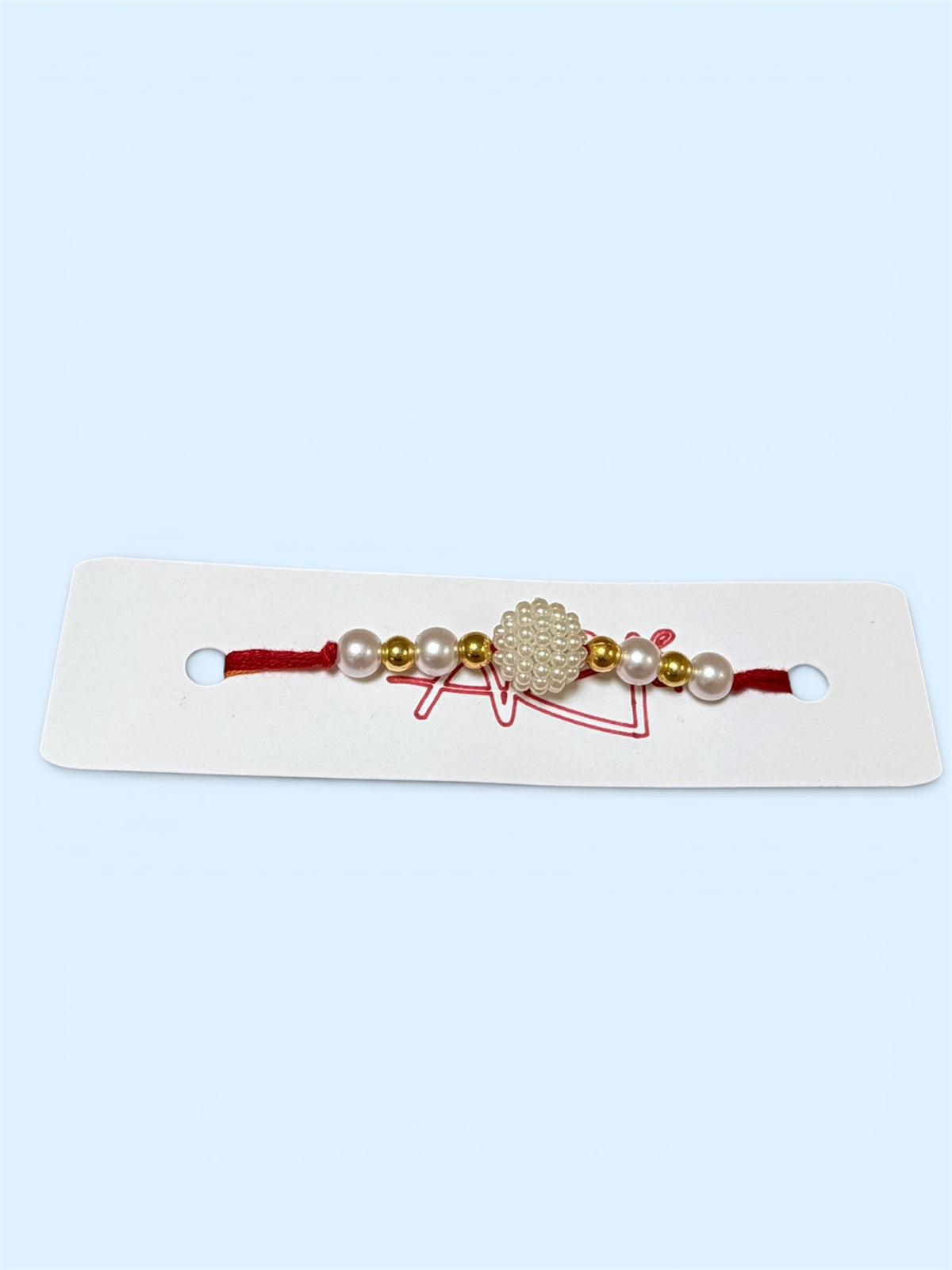 Pearl Pair Rakhi for Bhaiya Bhabhi