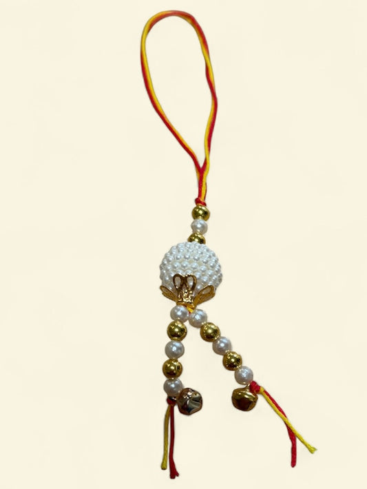Pearl Pair Rakhi for Bhaiya Bhabhi